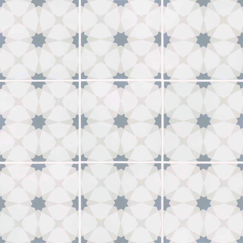 Amara 8" x 8" Zoudia Matte Porcelain Floor and Wall Tile