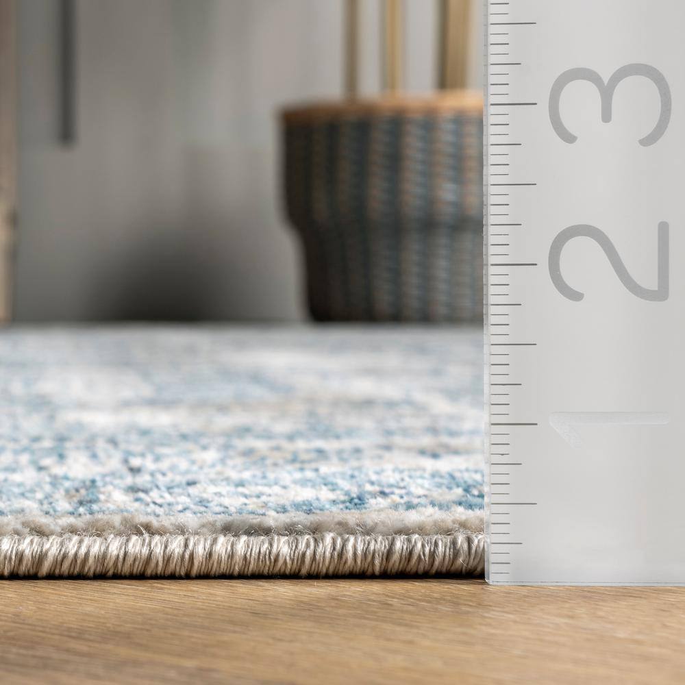 Westlyn Blue Medallion 4' x 6' Synthetic Area Rug