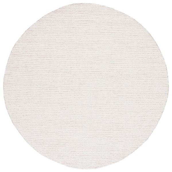 SAFAVIEH Abstract Ivory/Beige 4 ft. x 4 ft. Speckled Round Area Rug