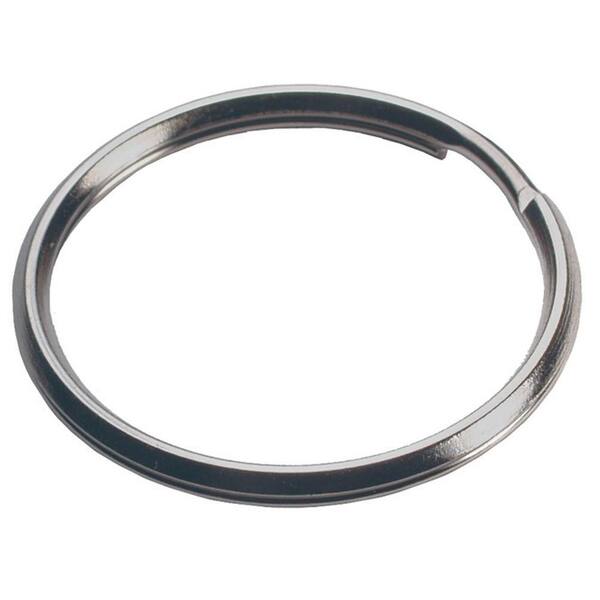 100-Pack 16mm Nickel Plated Steel Split Key Rings – Hoop Rings By Harts (Silver)