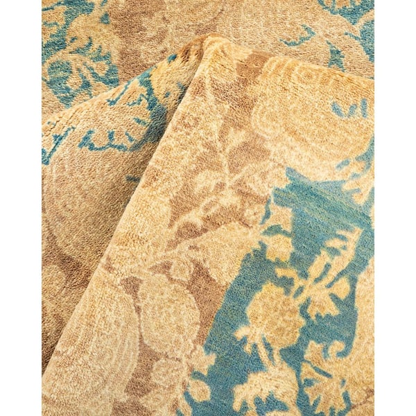 Mogul Brown 4 ft. x 6 ft. Oriental Wool Indoor Area Rug