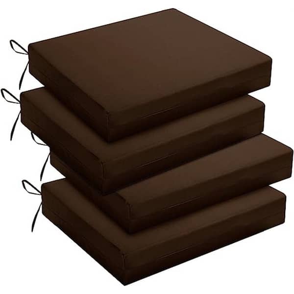 Unbranded 18.5 in. x 16 in. x 3 in. Outdoor Chair Cushions Patio Cushions for Outdoor Furniture, Throw Pillow (Pack of 4)