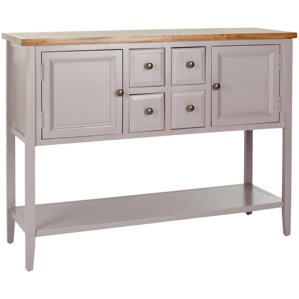 Charlotte 46" Brown and White Oak Transitional Sideboard