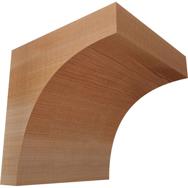 Ekena Millwork 5-1/2 in. x 6 in. x 6 in. Western Red Cedar Huntington Smooth Corbel