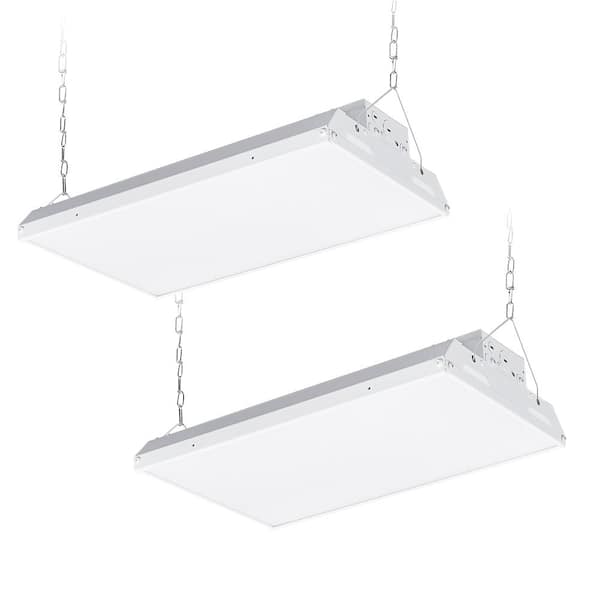 1.4 ft. 115-Watt 17,000-Lumens Integrated LED Dimmable White Linear High Bay Light 120-277-Volt 4000K/5000K (2-Pack)