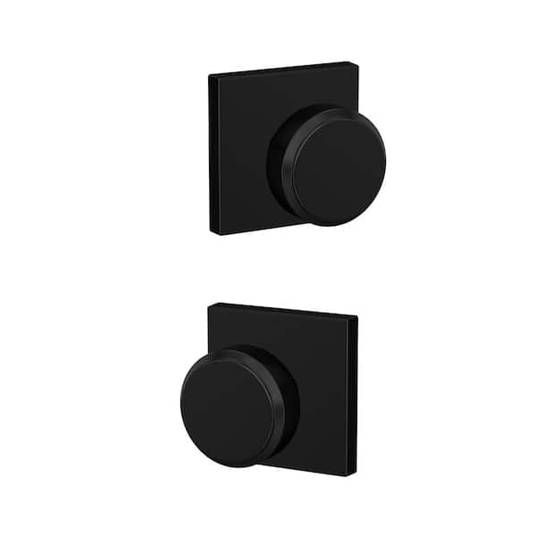 Schlage Custom Bowery Matte Black Combined Interior Door Knob with Collins  Trim FC21 BWE 622 COL - The Home Depot