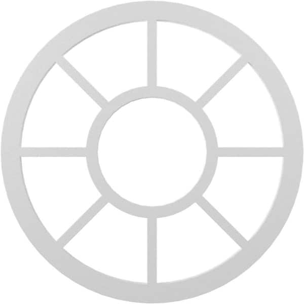 Ekena Millwork 1 in. x 38 in. x 38 in. Grace Architectural Grade PVC Peirced Ceiling Medallion Moulding