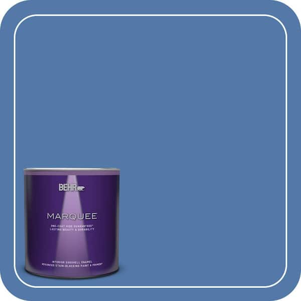 BEHR MARQUEE 1 qt. Home Decorators Collection #HDC-FL13-6 Baltic Blue Eggshell Enamel Interior Paint & Primer