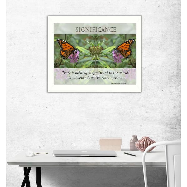 Unbranded 18 in. x 14 in. "Significance" by Trendy Decor 4U Printed Framed Wall Art