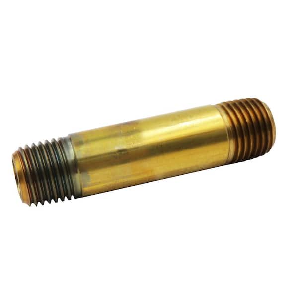 Everbilt 1/2 in. x 4 in. MIP Brass Nipple Fitting
