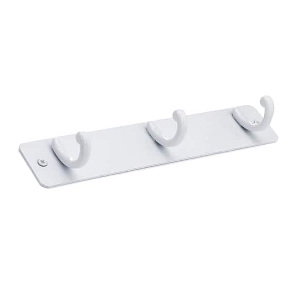 Richelieu Hardware 9-1/8 in. (232 mm) White Utility Hook Rack T562030 - The  Home Depot