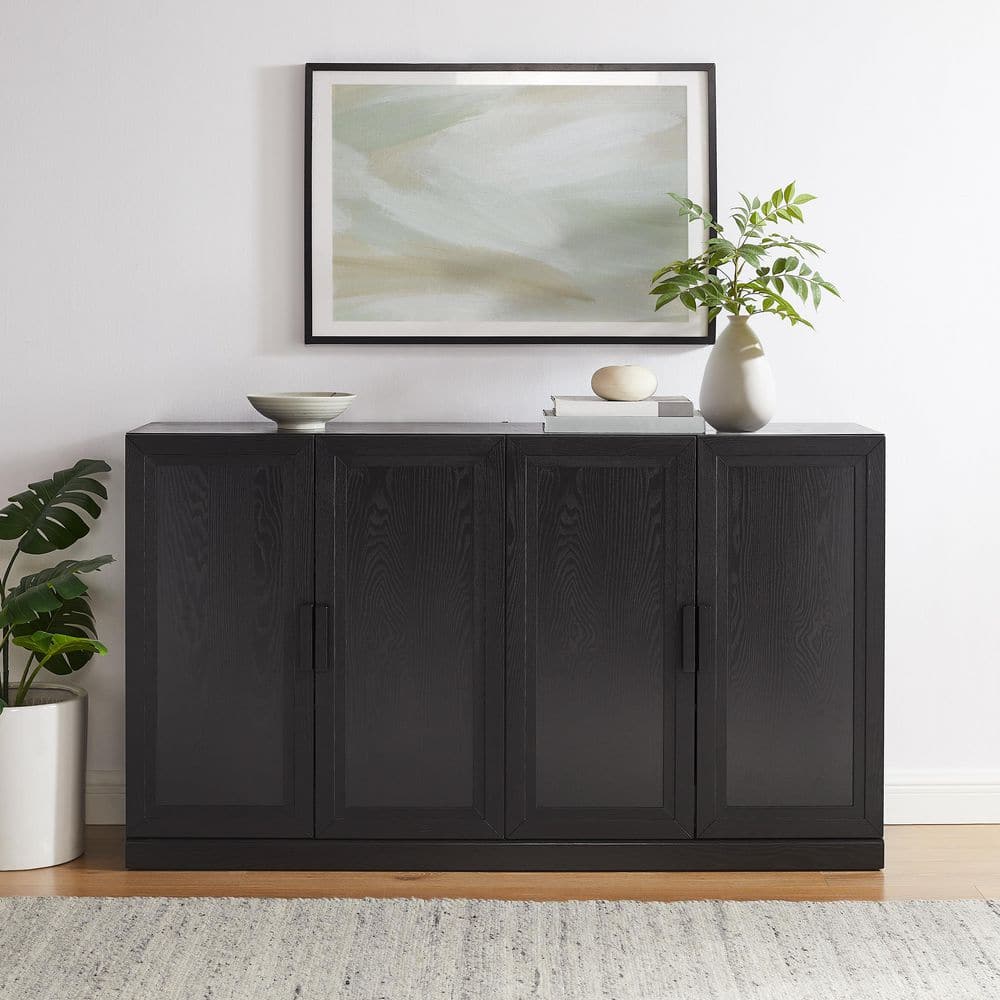 CROSLEY FURNITURE Essen Black MDF Buffet KF33060BK - The Home Depot