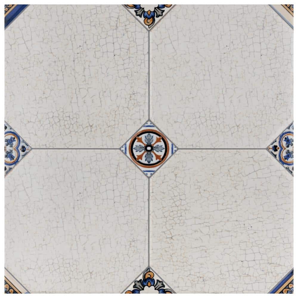 Merola Tile Rugosa Blanco Brillo 3/8 in. x 7-7/8 in. Glossy Ceramic Wall Tile Trim, Blacno Brillo / High Sheen
