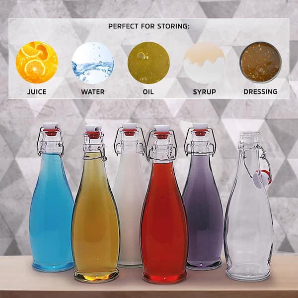 Juice Shot Bottles Set - Wide Mouth for Juicing/Beverage Storage