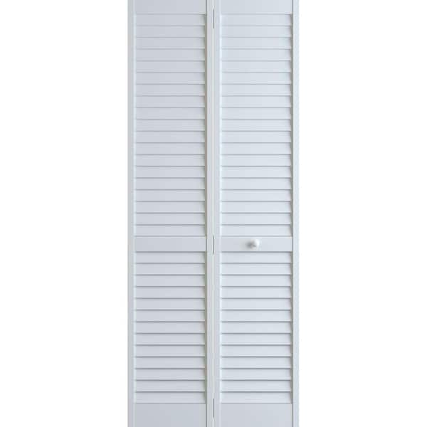 Photo 1 of [STOCK PHOTO FOR REFERENCE] READ NOTES
30 in. x 80 in. Louver Pine White Plantation Interior Closet Bi-fold Door