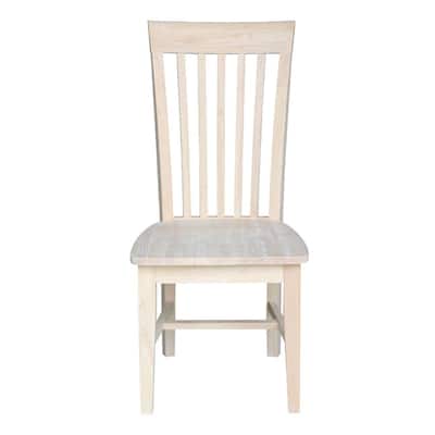 Unfinished Wood Mission Dining Chair (Set of 2)