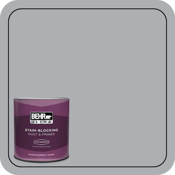 BEHR ULTRA 1 qt. #N500-3 Tin Foil Extra Durable Eggshell Enamel Interior Paint & Primer