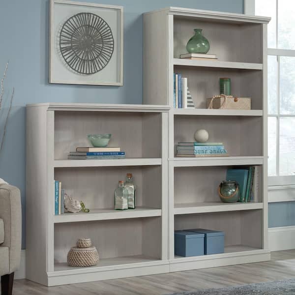 SAUDER 35.276 in. Wide Glacier Oak 5-Shelf Standard Bookcase