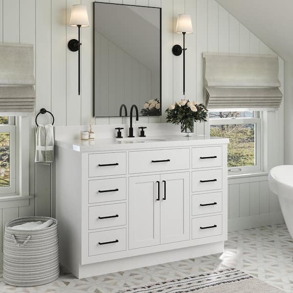 California 48-inch Vanity with Matte White Top