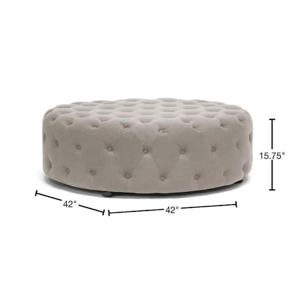 Baxton Studio Cardiff Beige Accent Ottoman 28862 4389 HD The