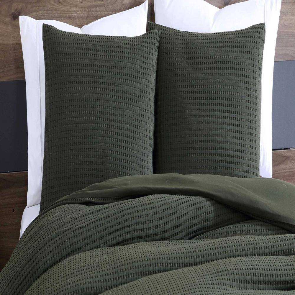 Forest Green King Microfiber Reversible Comforter Set