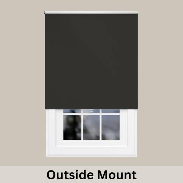 iFit Cut-to-Width 71.5 in. W x 73 in. L Black Cordless Blackout