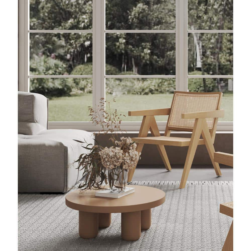 Hamlet Nature Cane and American Ash Wood Accent Chair