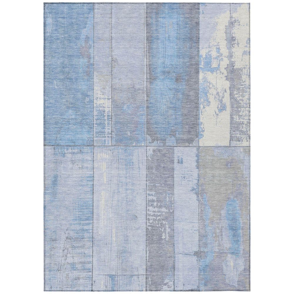 Chantille Machine Washable Indoor/Outdoor Abstract ACN1877 Sky 5 ft. x 7 ft. 6 in. Accent Rug price history on PriceWatchPro