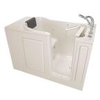 Gelcoat Premium Series 48 in. Right Hand Walk-In Whirlpool and Air Bathtub in Linen