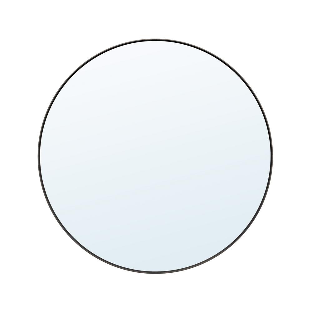 32 in. W x 32 in. H Round Aluminum Framed Wall-Mounted Bathroom Vanity Mirr