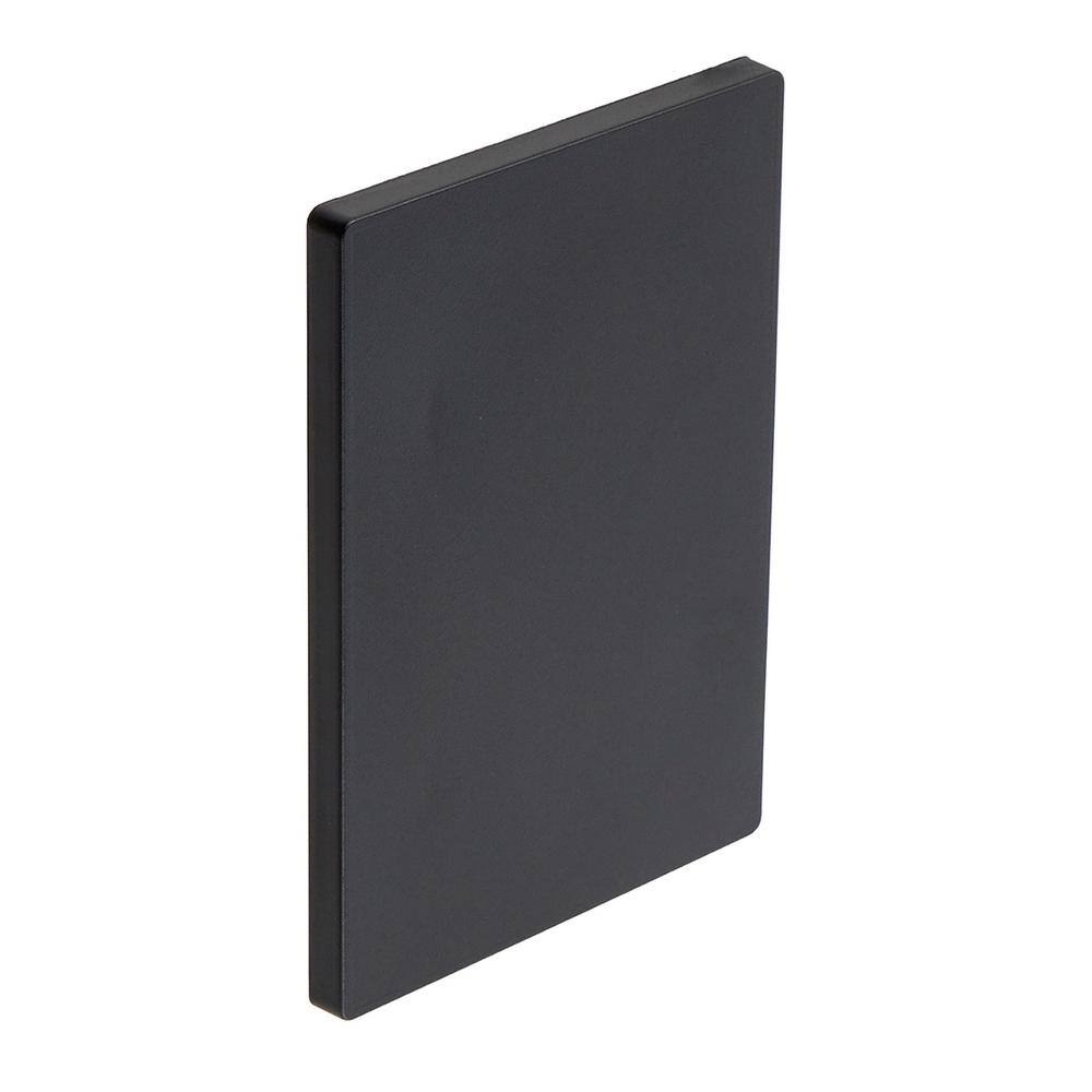 Hampton Bay Maple Hill Black 1Gang Blank Plate Plastic Wall Plate