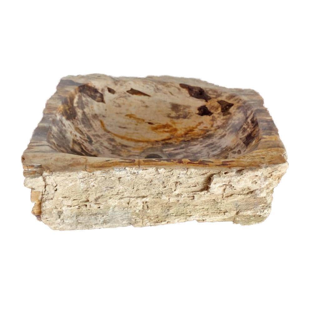 Natural Petrified Wood Stone Vessel Bathroom Sink