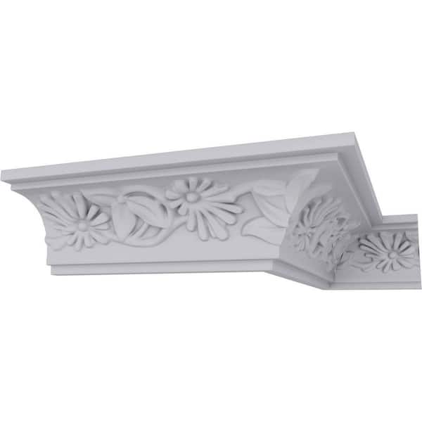 Ekena Millwork SAMPLE - 1-7/8 in. x 12 in. x 2-1/8 in. Polyurethane Damon Crown Moulding