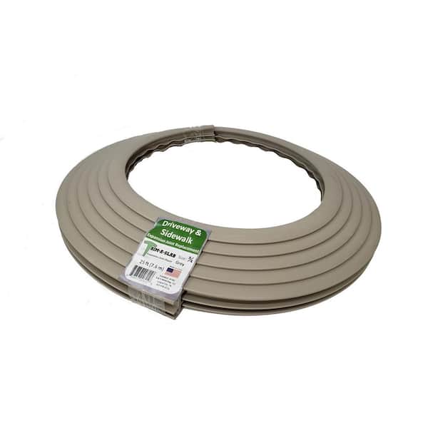 Trim-A-Slab 3/4 in. x 25 ft. Concrete Expansion Joint Replacement in Grey