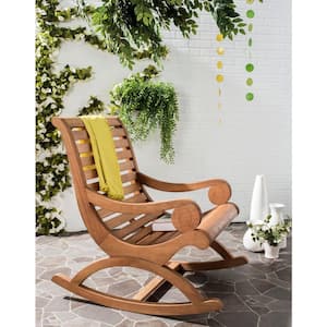 Sonora Teak Brown Eucalyptus Wood Outdoor Rocking Chair