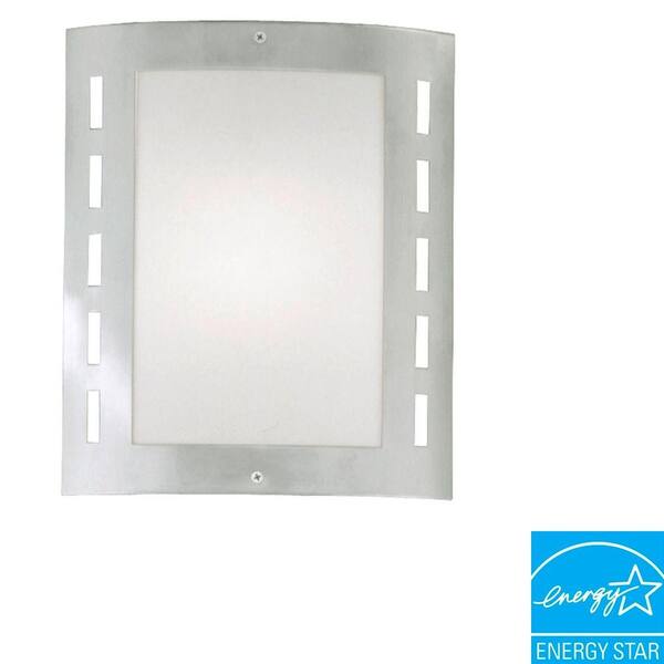 EGLO City 1-Light Ceiling Stainless Steel Flush Mount