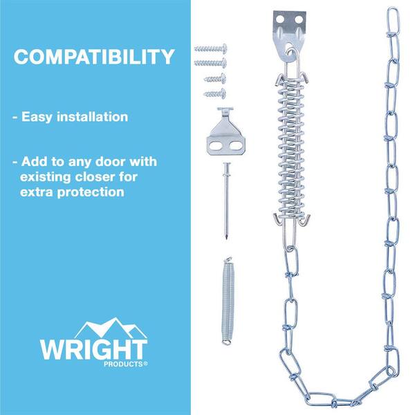 Chain. Stop Wright Products Steel Screen and Storm Door Chain Stop - Absorbs Shock ...