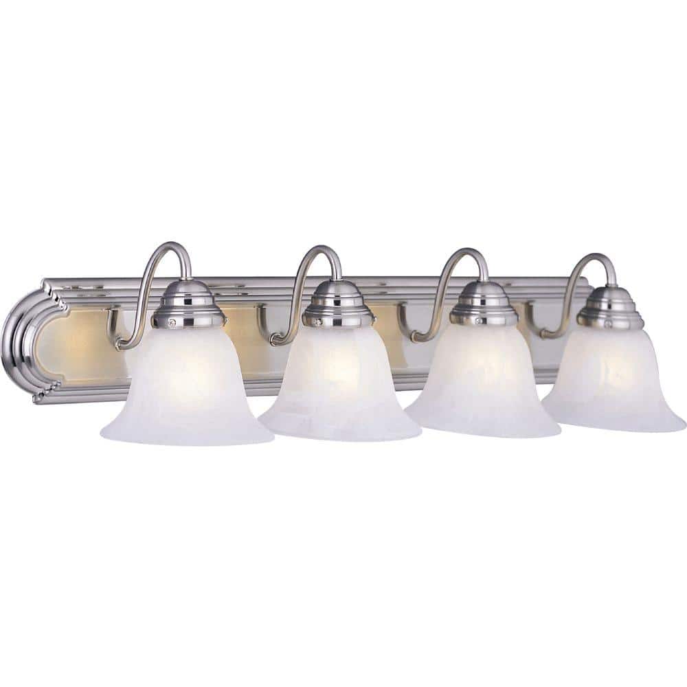 Essentials 4-Light Satin Nickel Bath Vanity price history on PriceWatchPro