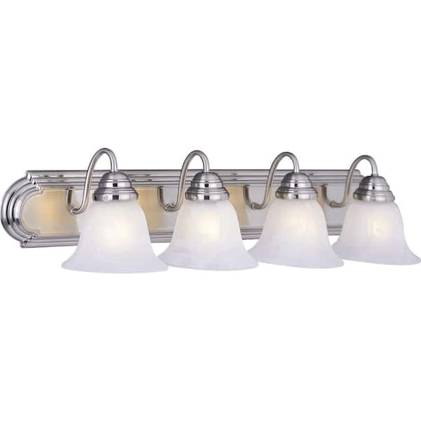 Maxim Lighting Essentials 4-Light Satin Nickel Bath Vanity