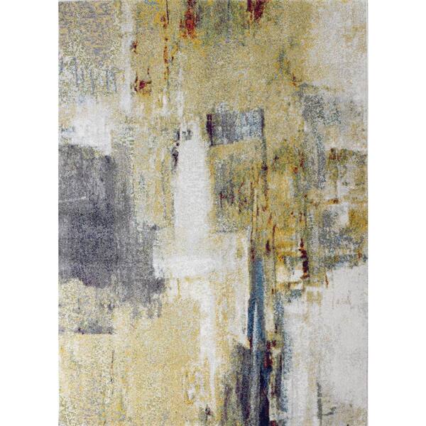 BASHIAN Everek Multi 3 ft. x 8 ft. (2'6" x 8') Abstract Transitional Runner