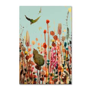 32 in. x 22 in. "Learning To Fly (Blue Sky)" by Sylvie Demers Printed Canvas Wall Art