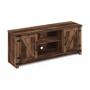 Jensen 58.35 in. Rustic Brown Farmhouse TV Stand Fits TV's up to 60 in. with Cable Management