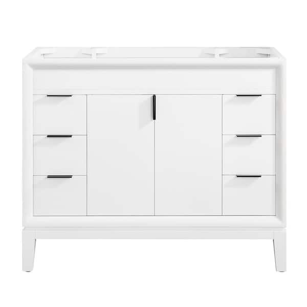 Emma 42 in. W x 21.5 in. D x 34 in. H Bath Vanity Cabinet Only in White