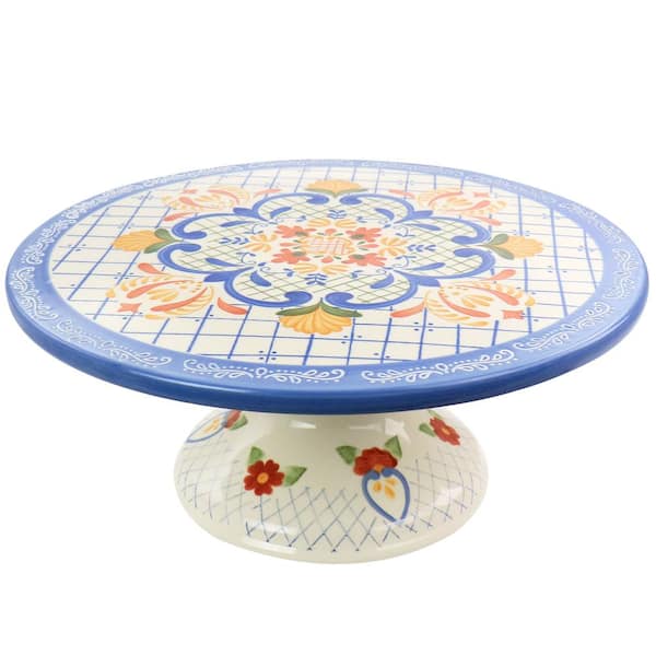 Wilton 2-in-1 Pedestal Cake Stand and Serving Plate, 10-Inch Round Stand