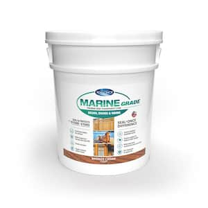 MARINE GRADE 5 gal. Bronze Cedar Premium Semi-Transparent Penetrating Water-Based Exterior Wood Stain