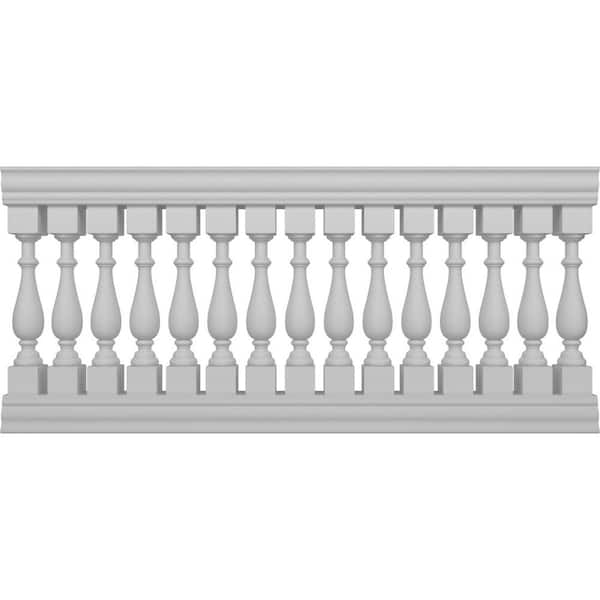 Ekena Millwork Fiberthane Traditional Balustrade 84 in. L x 41 in. H Fiberglass Railing Kit