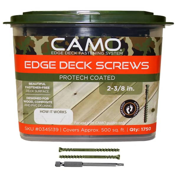 CAMO 2-⅜ in. Exterior Coated Trimhead Hidden Edge Deck Screw (1750-Count)