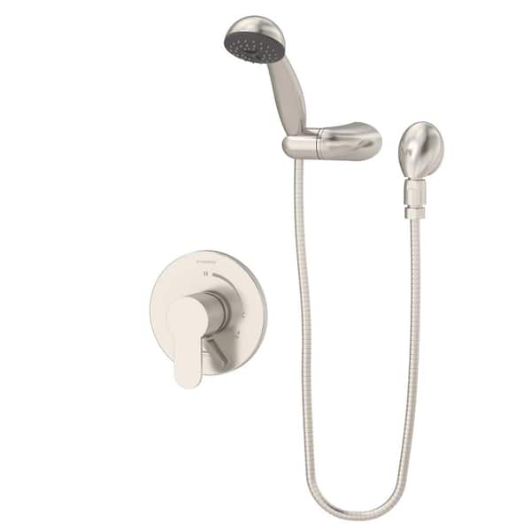 Symmons Identity Single-Handle 1-Spray Shower Faucet with Volume Control Lever in Satin Nickel (Valve Included)