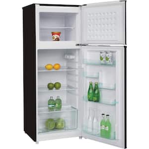 7.5 cu. ft. Refrigerator with Top Freezer in Stainless Look
