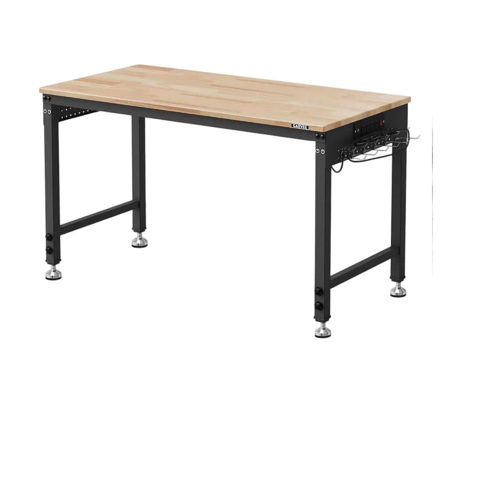 2000 lb Capacity Heavy Duty 48 x 24 Inch Mobile Workbench Cabinet with Rubberwood Top, 4 Adjustable Feet price history on PriceWatchPro